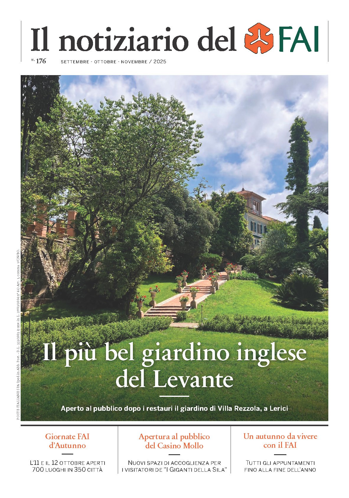 Villa Rezzola, il più bel giardino inglese del Levante – Il notiziario del FAI